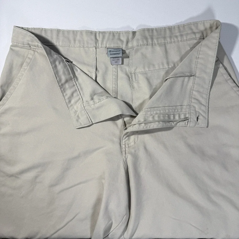 Champion Mens Khaki Golf‎ Shorts Tan Size 36W Polyester